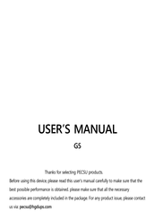 PECSU G5 User Manual