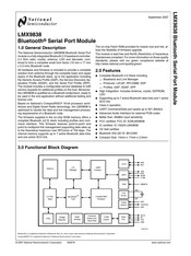 National Semiconductor LMX9838SB Manual