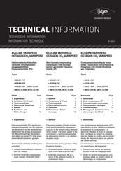 Bitzer ECOLINE VARISPEED 4VES-7.F3Y Series Technical Information