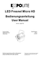 Expolite led22775 User Manual