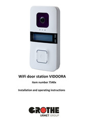 urmet domus CROTHE VIDOORA Installation And Operating Instructions Manual