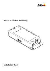 Axis C8110 Installation Manual