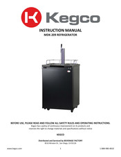 Kegco MDK-209 Instruction Manual