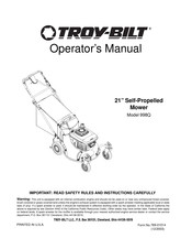 Troy-Bilt 998Q Operator's Manual