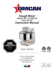 Omcan MX-IT-0080-M Instruction Manual
