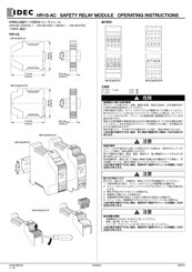 IDEC HR1S-AC5121 Operating Instructions Manual