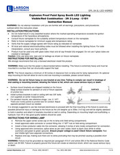 Larson Electronics EPL-24-2L-LED-VISRED Instruction Manual