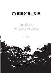 MZZKBIKE COMET Operating Manual