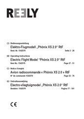 Reely Phoenix XS 2.0 Operating Instructions Manual