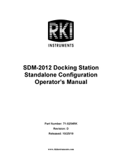 RKI Instruments SDM-2012 Operator's Manual