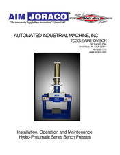 AIM Joraco TOCCLE-AIRE HP-8 Accompaniment To The Installation, Operation And Maintenance Manual