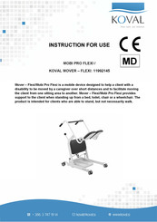 Koval Mover Flexi Instructions For Use Manual
