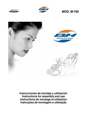BH FITNESS BH SHIATSU Ultimate Deluxe M-700 Instructions For Assembly And Use