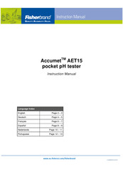 Fisherbrand Accumet AET15 Instruction Manual