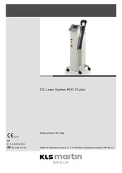 KLS Martin MCO 25 plus Instructions For Use Manual