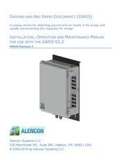 ALENCON GARD-1000-V2.2 Installation, Operation And Maintenance Manual