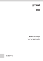 Vimar ELVOX TVCC Quick Manual