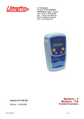 Ultraflux MiniSonic P-B Manual
