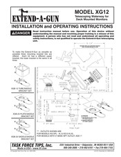 Task Force Tips Extend-A-Gun XG12 Installation And Operating Instructions Manual