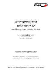 FMS BMGZ 620A Operating Manual