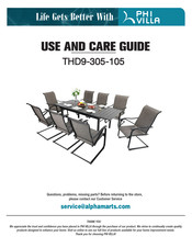 PHI VILLA THD9-305-105 Use And Care Manual