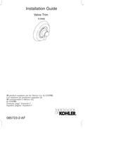 Kohler Mastershower K-T9492-7-G Installation Manual