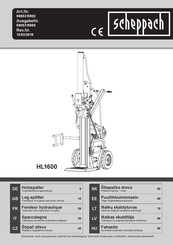 Scheppach HL1600 Translation Of Original Instruction Manual