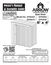 Arrow Storage Products EP64AB Owner's Manual & Assembly Manual