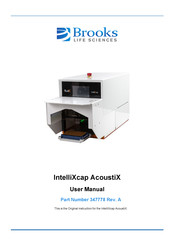 Brooks IntelliXcap AcoustiX User Manual