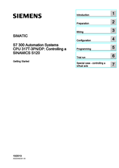 Siemens SIMATIC S7 300 PLC Manuals | ManualsLib