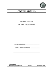 Europa Aircraft XS Monowheel Motorglider Owner's Manual