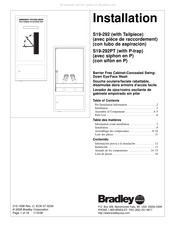 Bradley S19-292PT Installation Manual