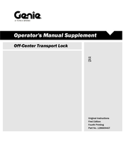 Terex Genie S85XCD-101 Operator's Manual
