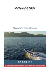 Williams SportJet 395 Owner's Handbook Manual
