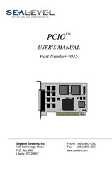 SeaLevel PCIO 4035 User Manual