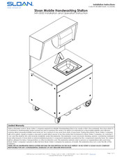 Sloan MH-3050 Installation And Operation Instruction Manual