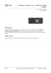 Arduino PRO Portenta ASX00027 Product Reference Manual
