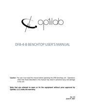 OPTILAB DFB-4-B User Manual