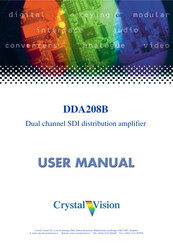 Crystal Vision DDA208B User Manual