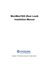 HYOSUNG MoniMax7600 Installation Manual