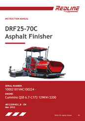 Fayat Dynapac Redline DRF25-70C Instruction Manual