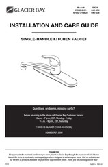 Glacier bay 67552-2108D2 Installation And Care Manual