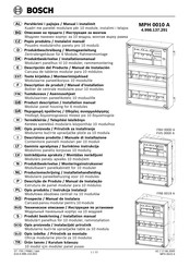 Bosch MPH 0010 A Assembly Operation / Installation Manual