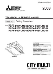 Mitsubishi Electric PLFY-P32VLMD-B Technical & Service Manual