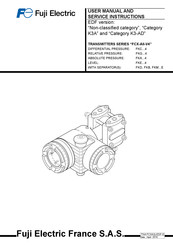 Fuji Electric FCX-AII-V4 Series User Manual And Service Instructions