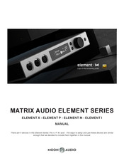 Moon Audio ELEMENT I Manual