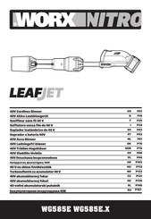 Worx Nitro LEAFJET WG585E Series Original Instructions Manual