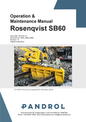 PANDROL Rosenqvist SB60 Operation & Maintenance Manual