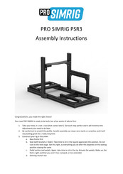 Simrig PRO PSR3 Assembly Instructions Manual