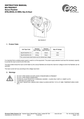 E2S BExBTG05DPAC115 Instruction Manual